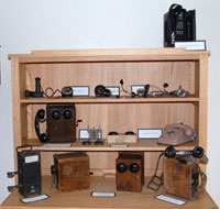 old fashioned telephones from the Farmer's museum